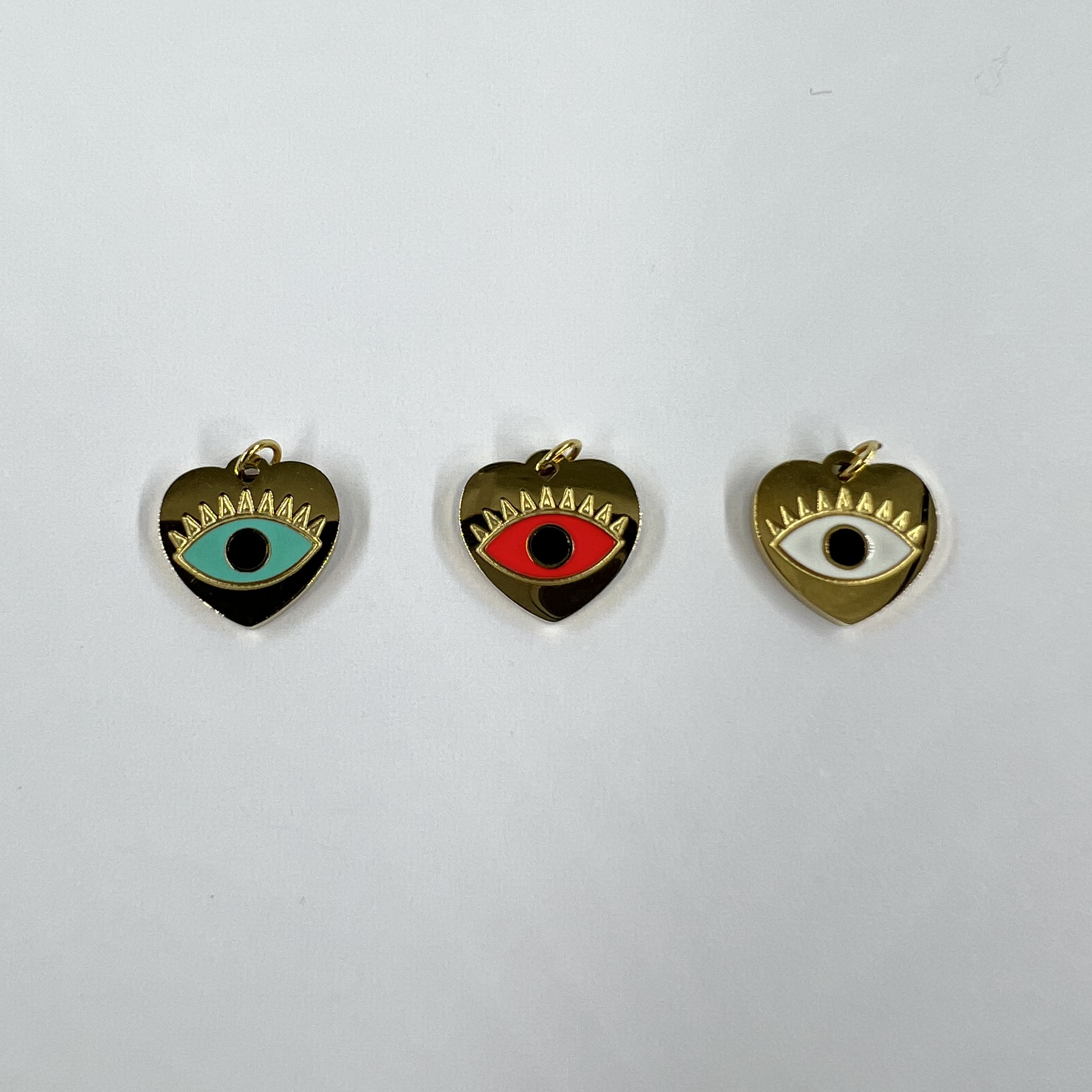 Pendentif coeur oeil