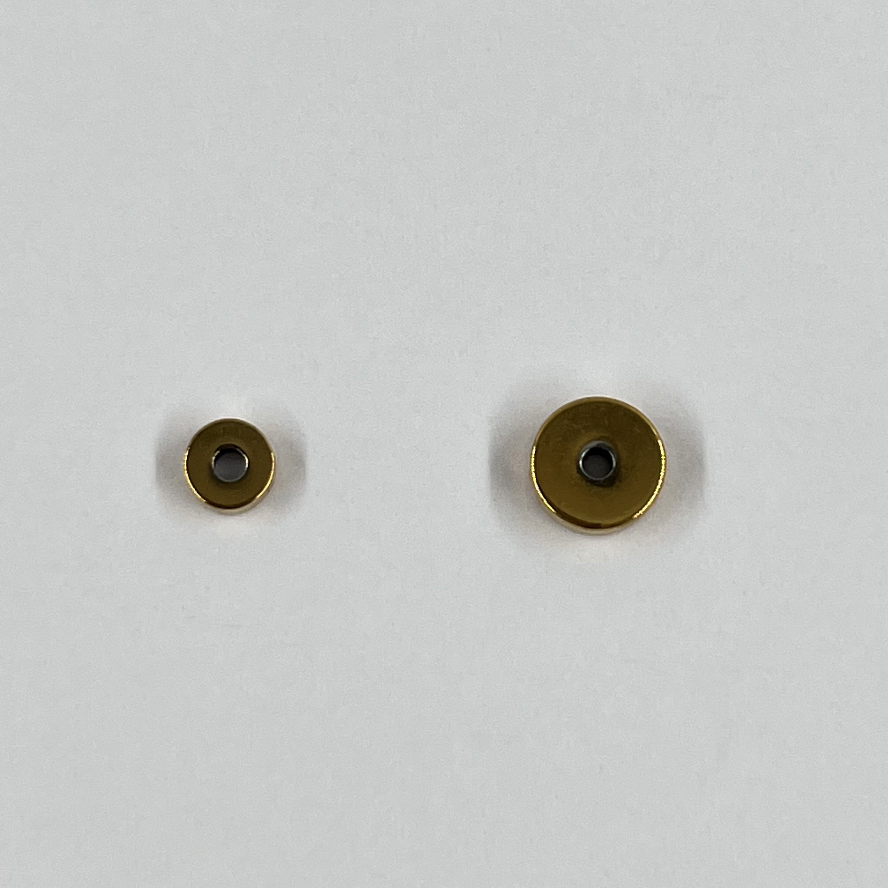 Heishi en acier inox dorée x5