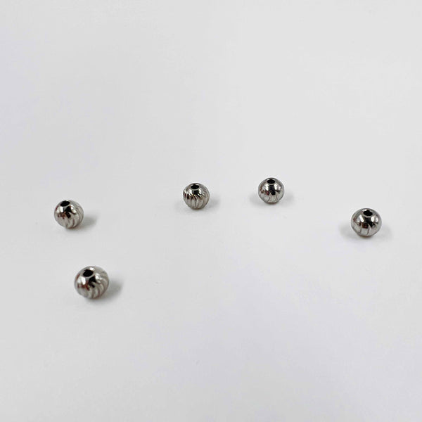 Boules ciselées acier x5