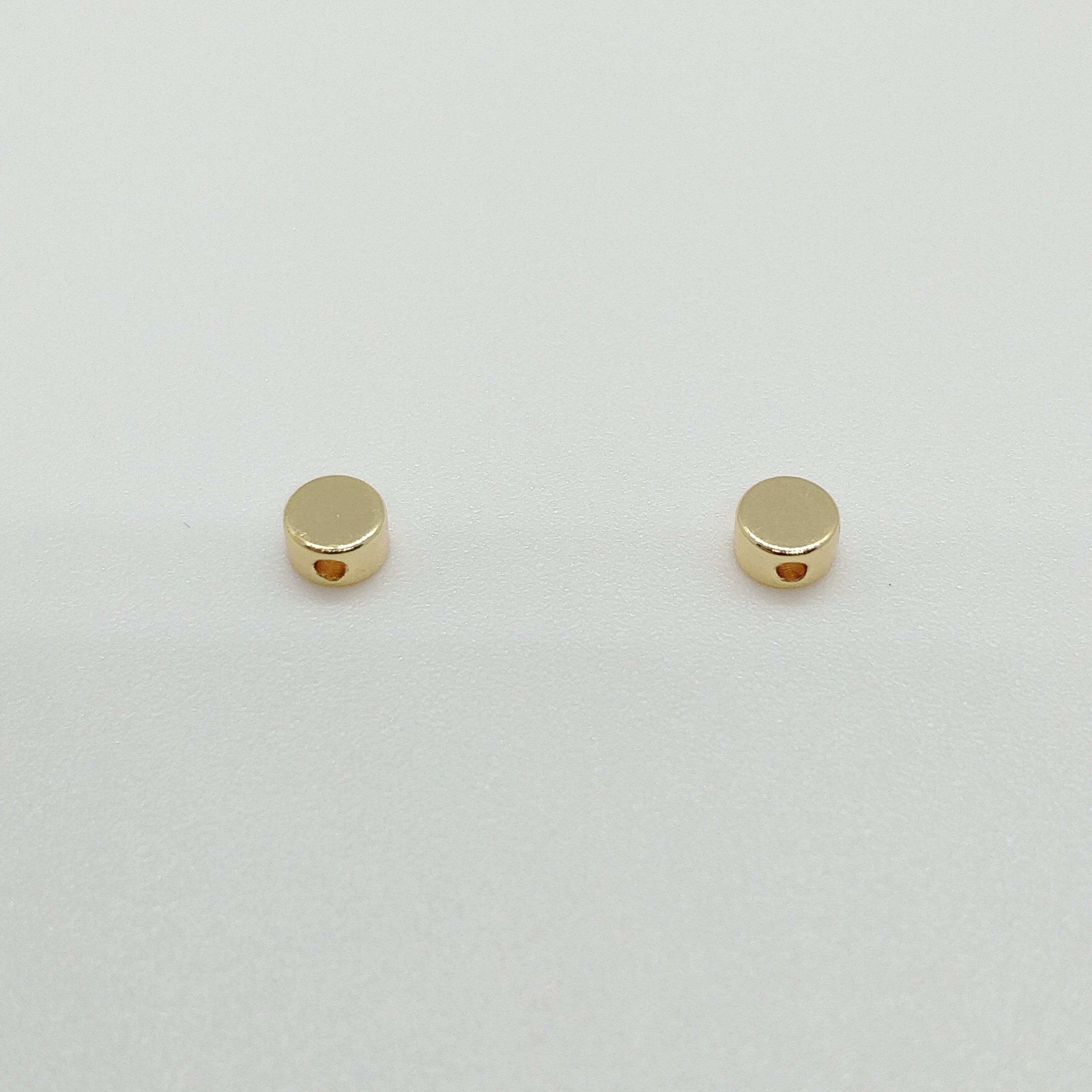 Perle plate circulaire x5