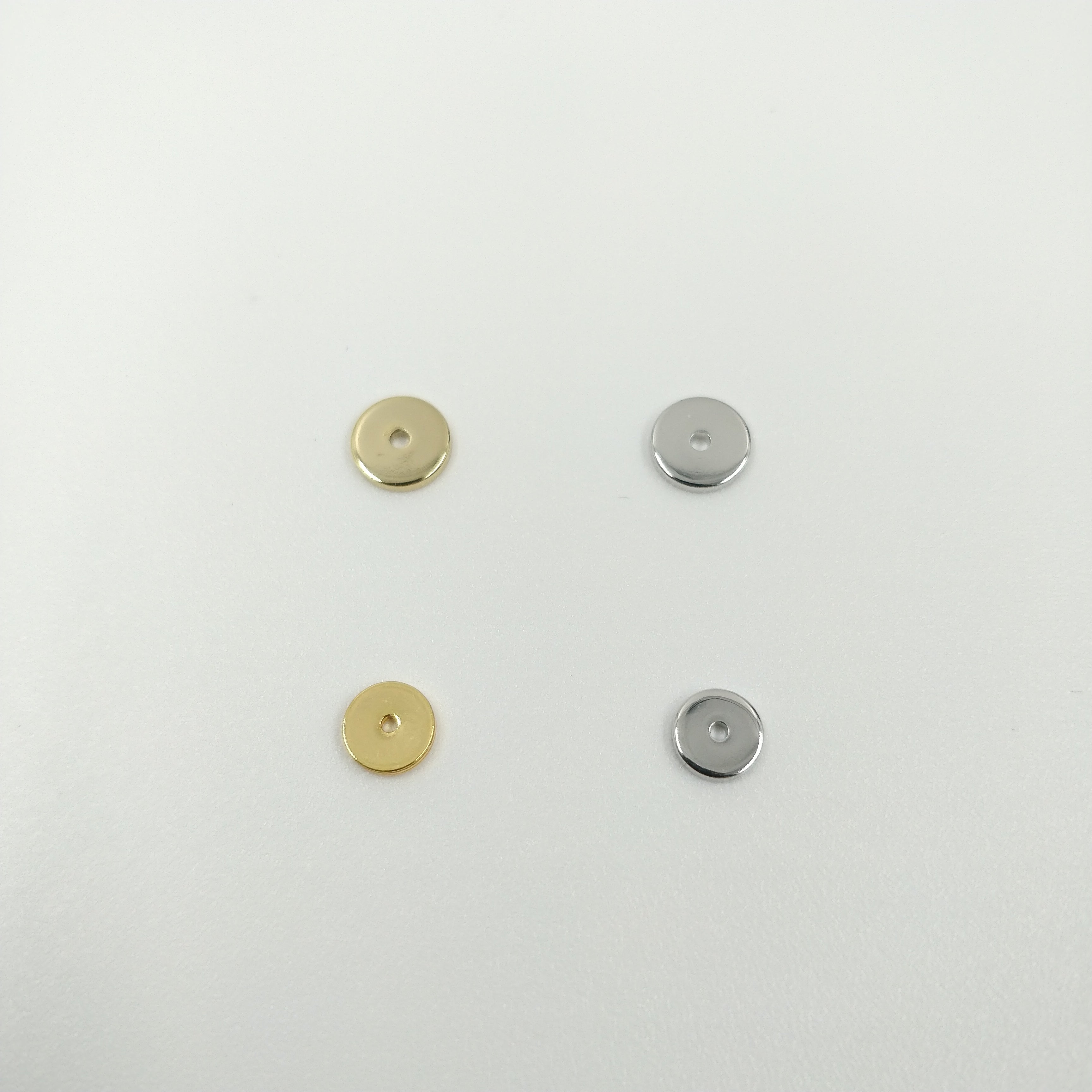 Heishi rondelle plate en laiton x5