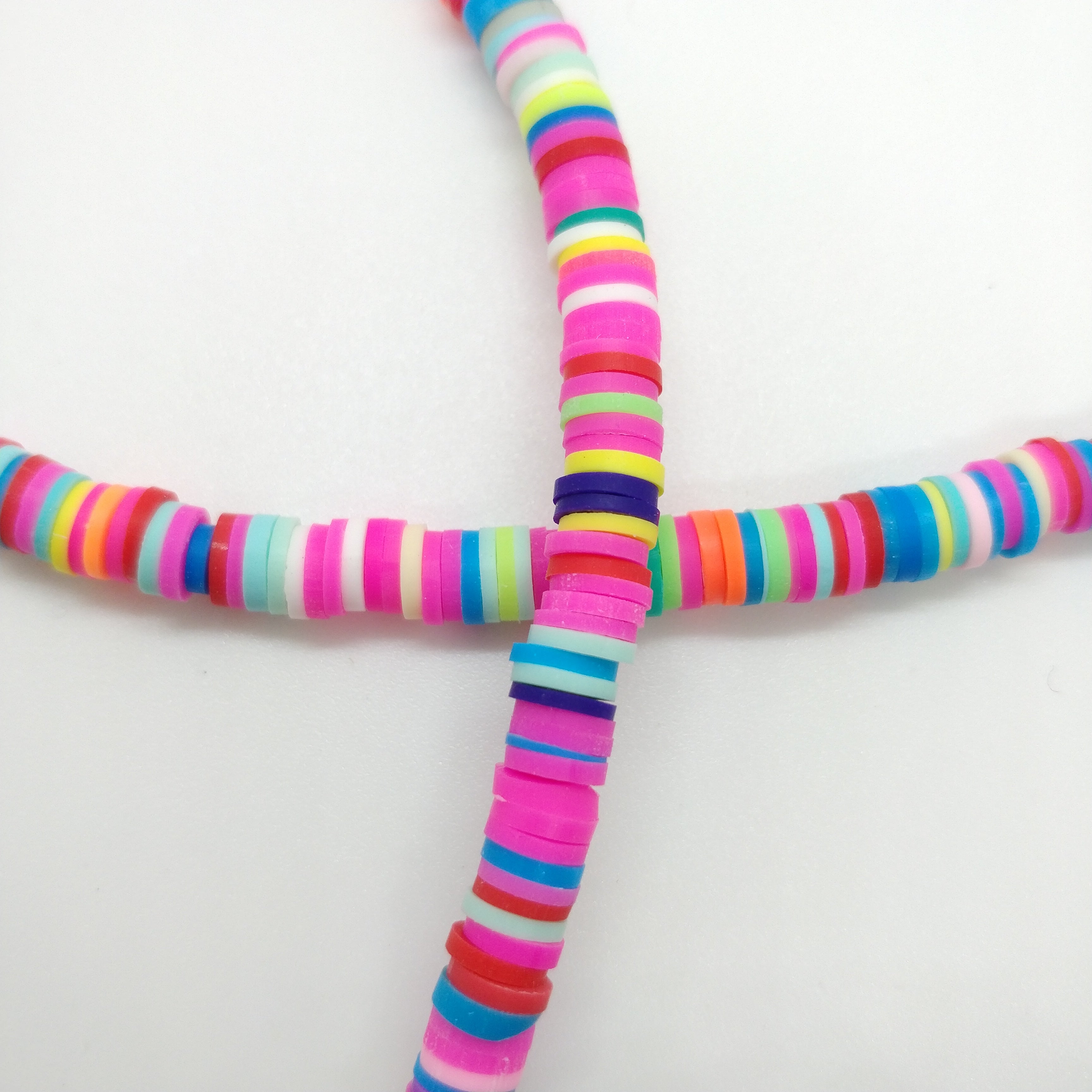 Perles heishi 4/6mm - plusieurs coloris disponible