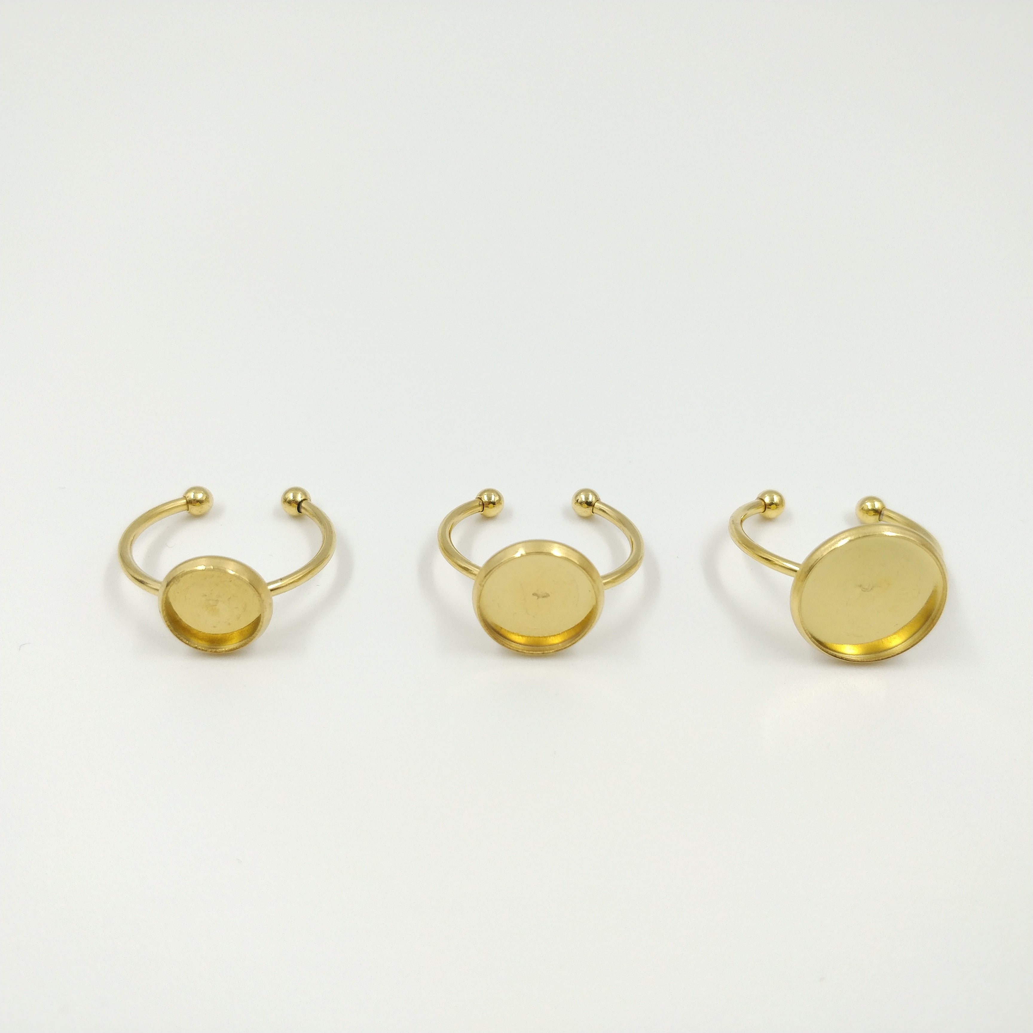 Bague plateau avec rebord