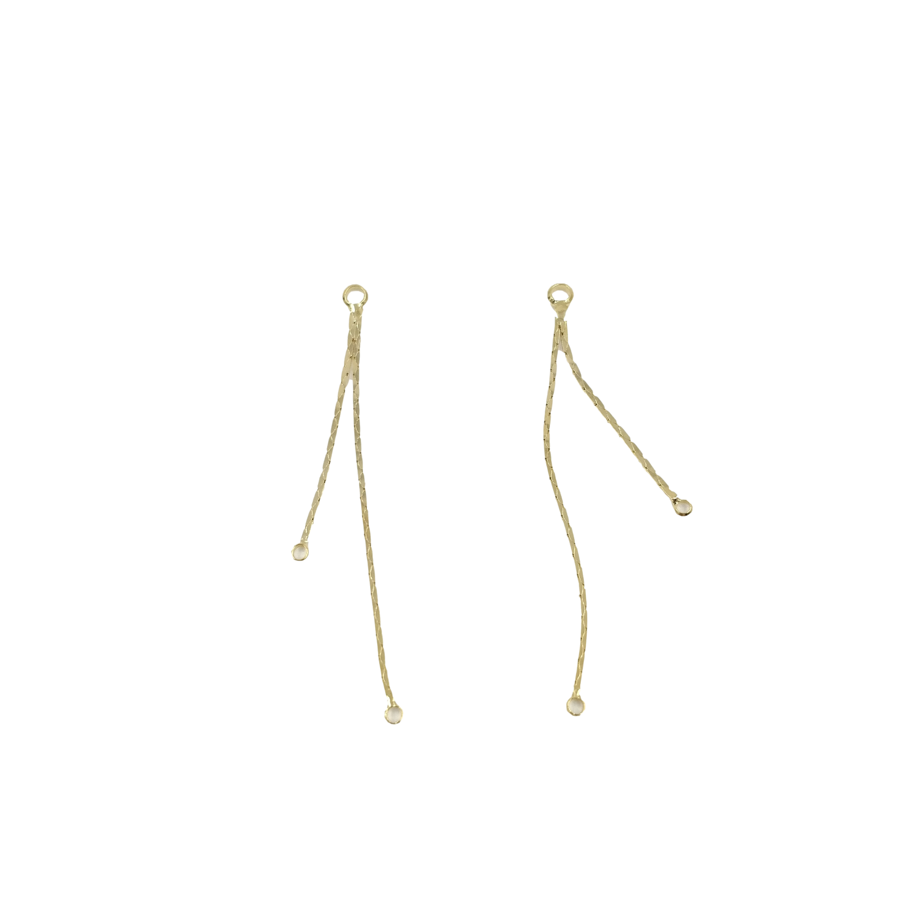 Pompon métal double x2