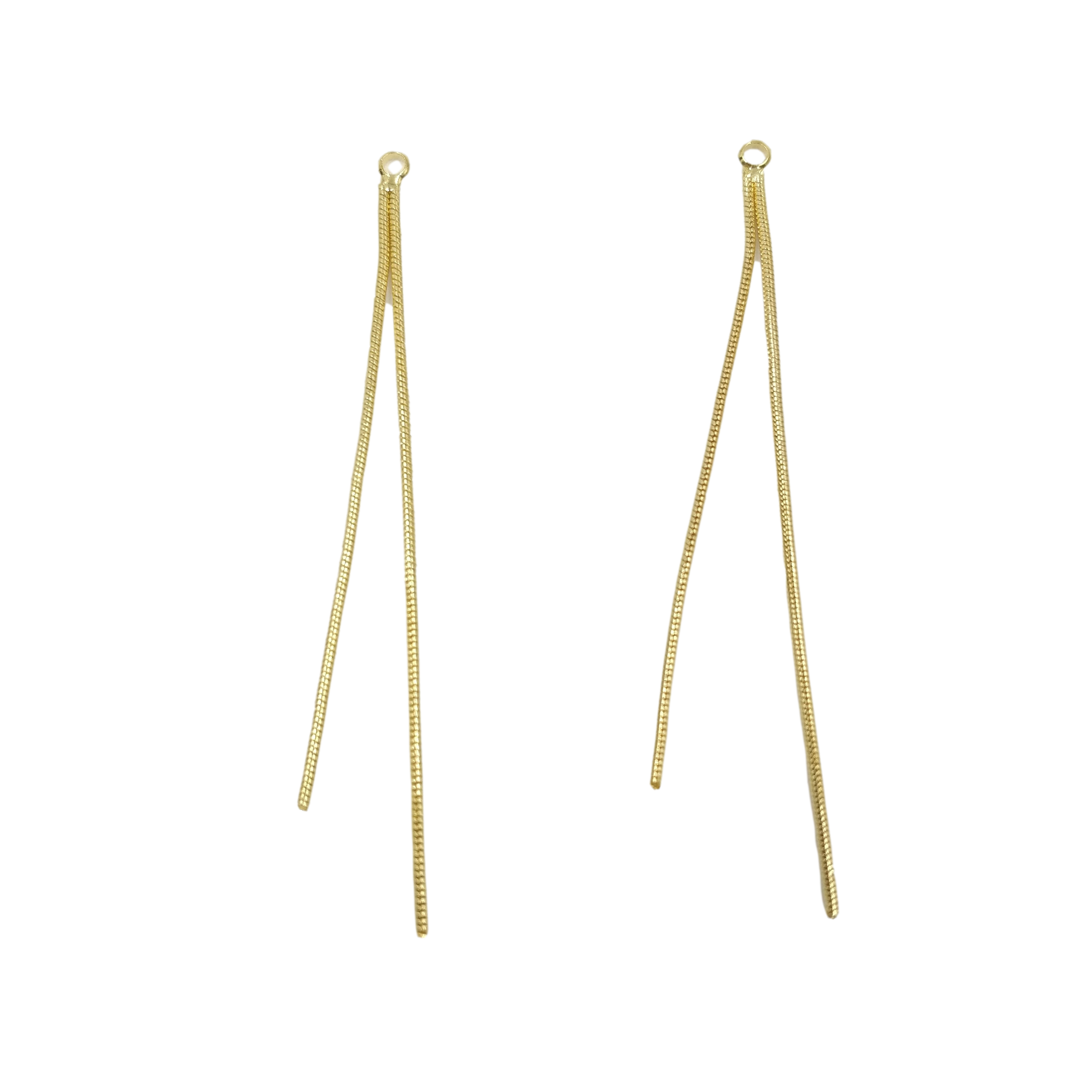 Pompon métal - serpent x2