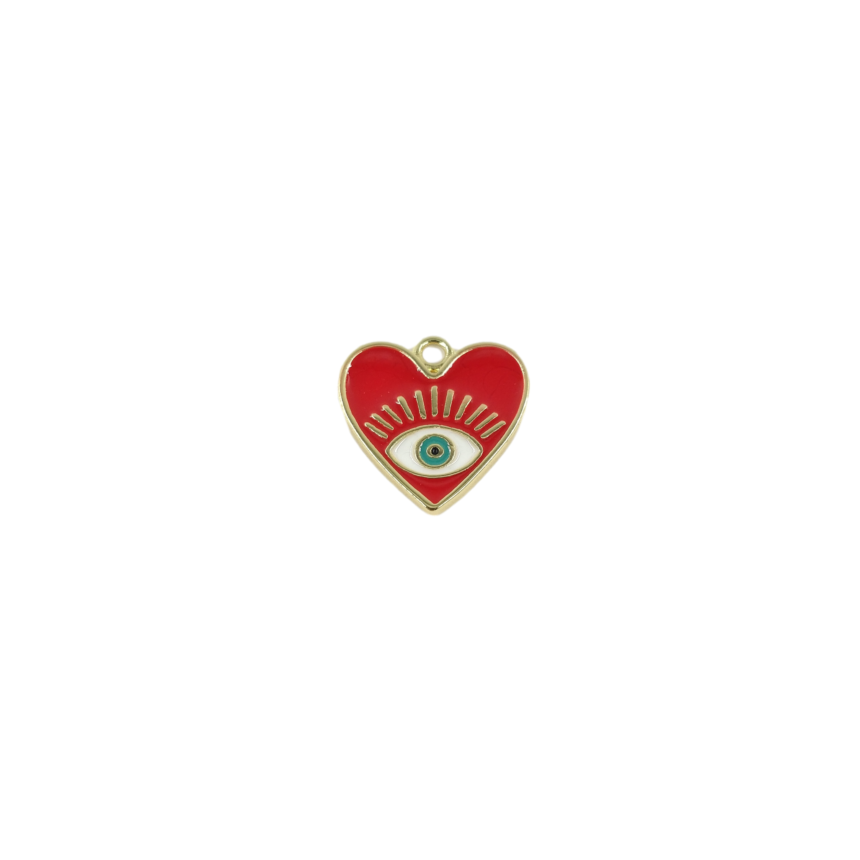 Cœur rouge avec œil